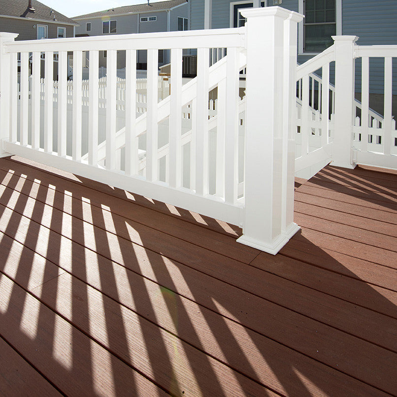 Vinyl Railing Kit with Square Balusters