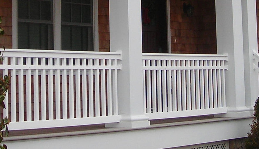 Vinyl Railing Mid-Rail Kit with Square Balusters