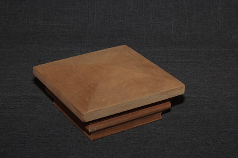 New England Mahogany Post Cap (Unfinished)