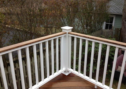 Hampton Mahogany Top Rail -Flat Style