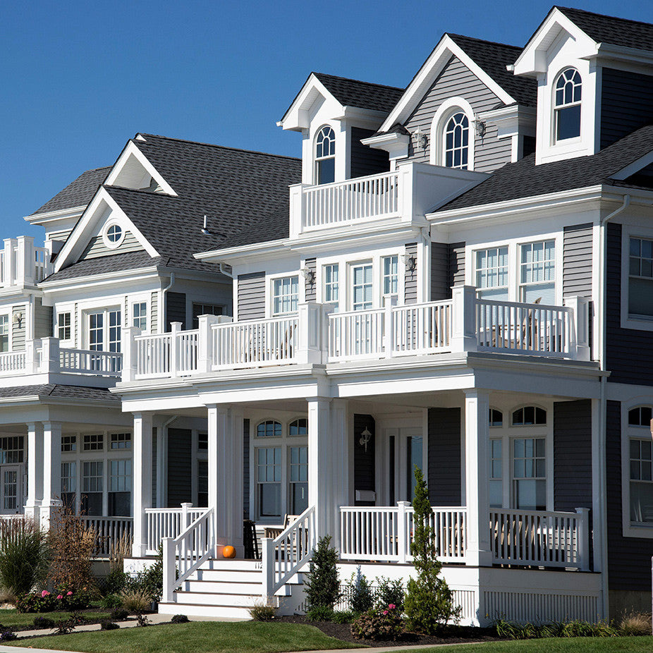 Vinyl Railing Kit with Square Balusters